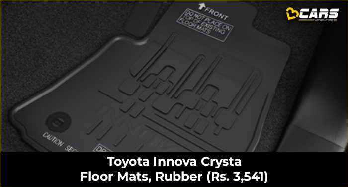 Toyota Innova Crysta Floor Mats, Rubber (Rs. 3,541)